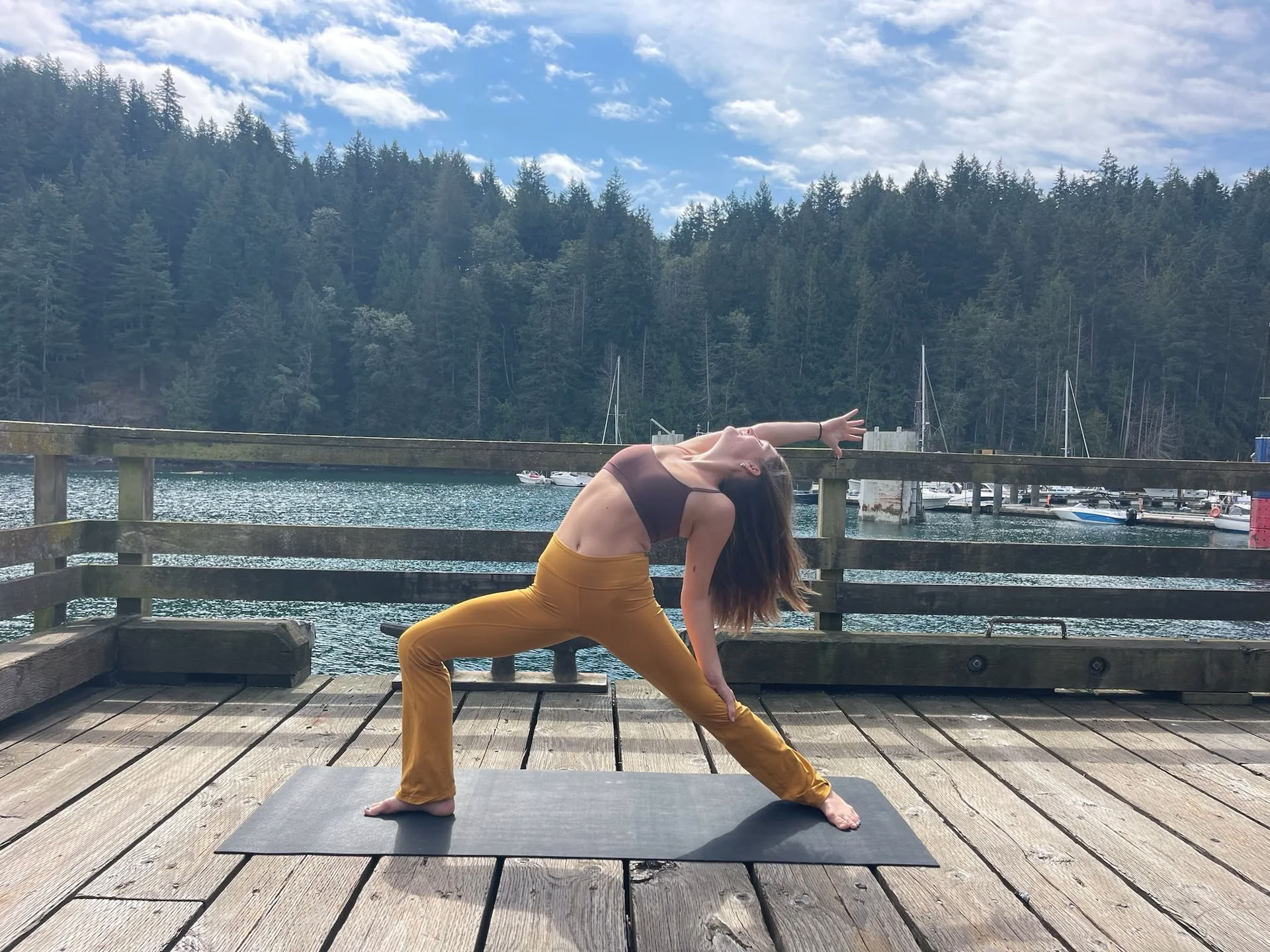 Nectar Yoga auf dem Pier