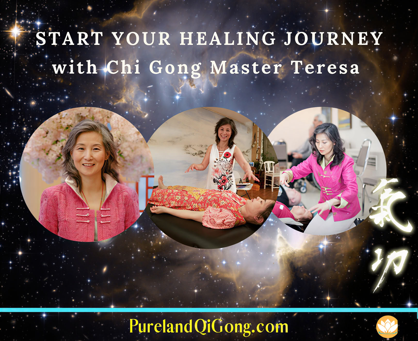 1-Tages-Lerne, Fa-Chi-Heilung mit Pureland Qi Gong® an Andere zu senden mit Generationenmeisterin Teresa Yeung