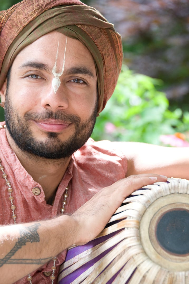 Kirtan-Abend mit Visvambhar Sheth