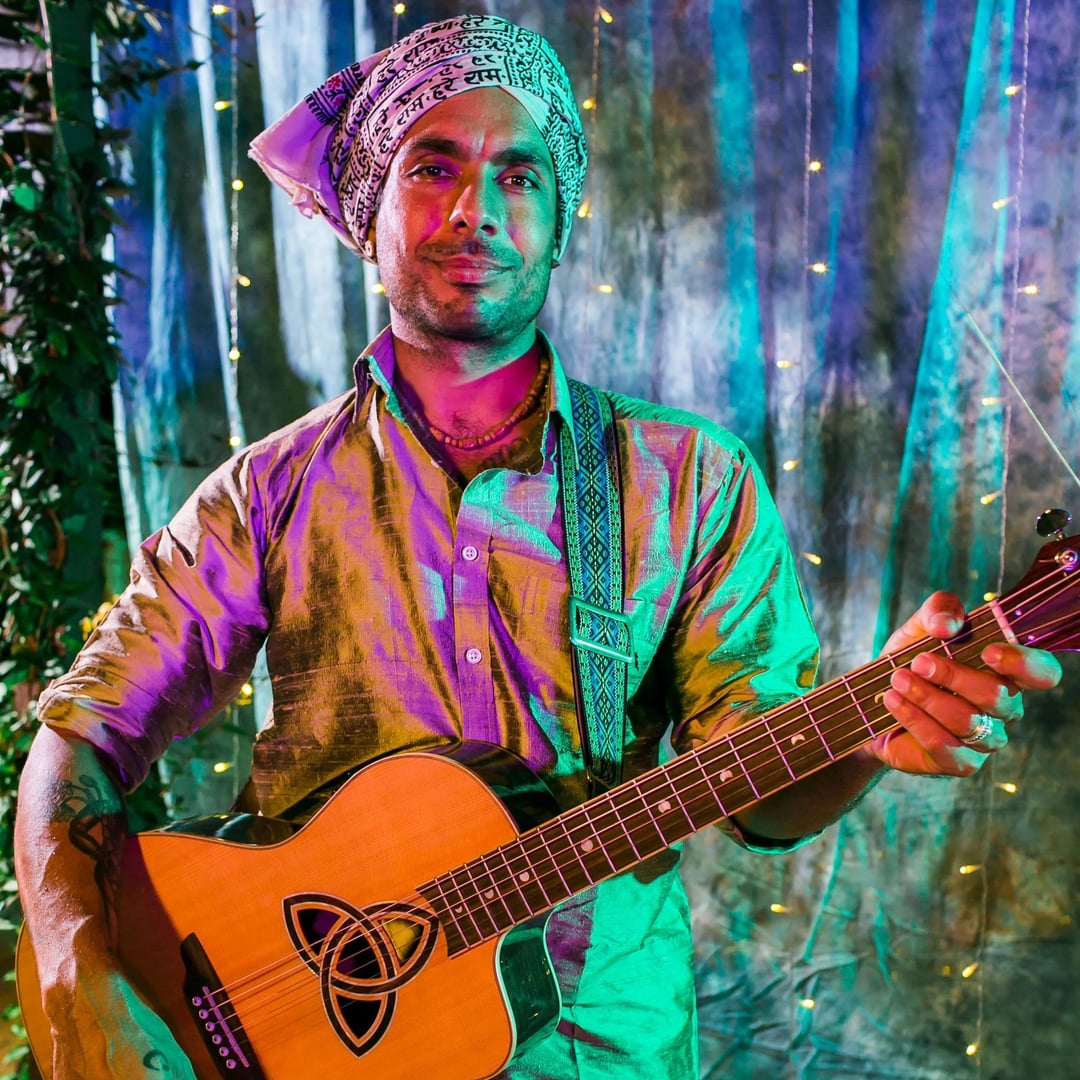Kirtan-Abend mit Visvambhar Sheth