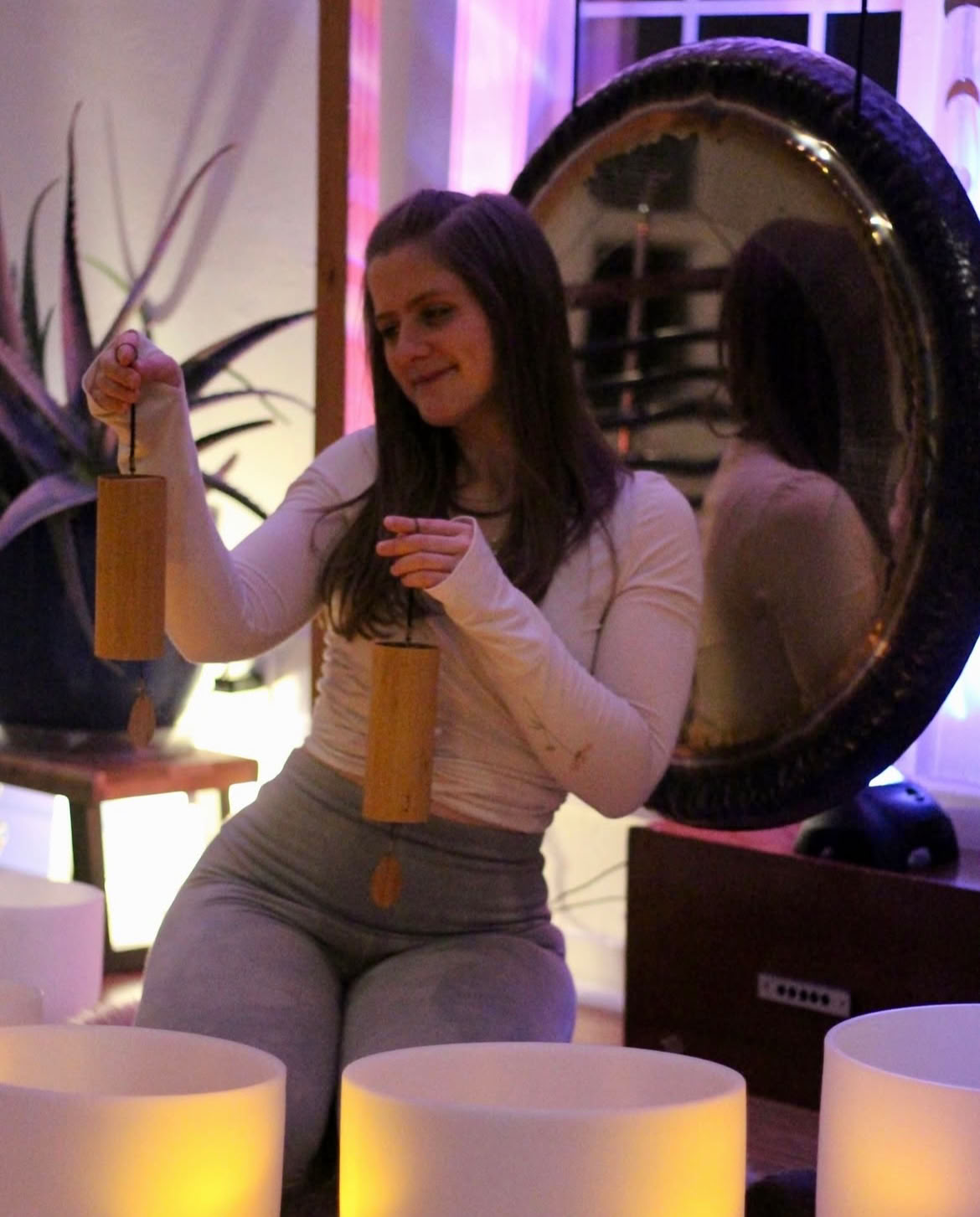 Sound-Healing-Zeremonie mit Grace