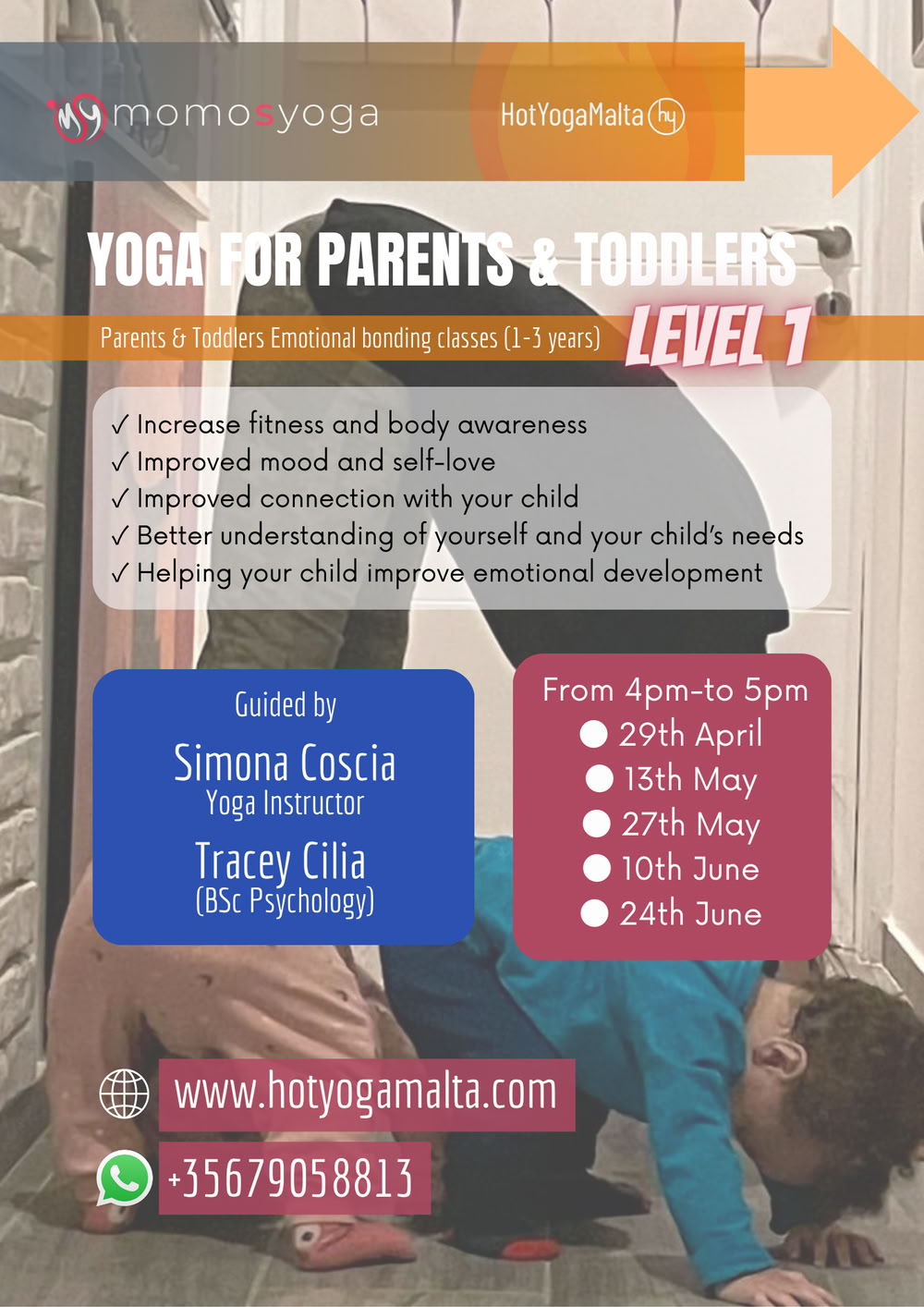 Yoga für Eltern & Kleinkinder (1–3 Jahre) Level 1