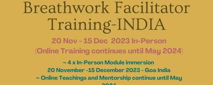 Therapeutische Breathwork-Facilitator-Ausbildung - INDIEN — Evolve Breath Body ™ – Modul 1