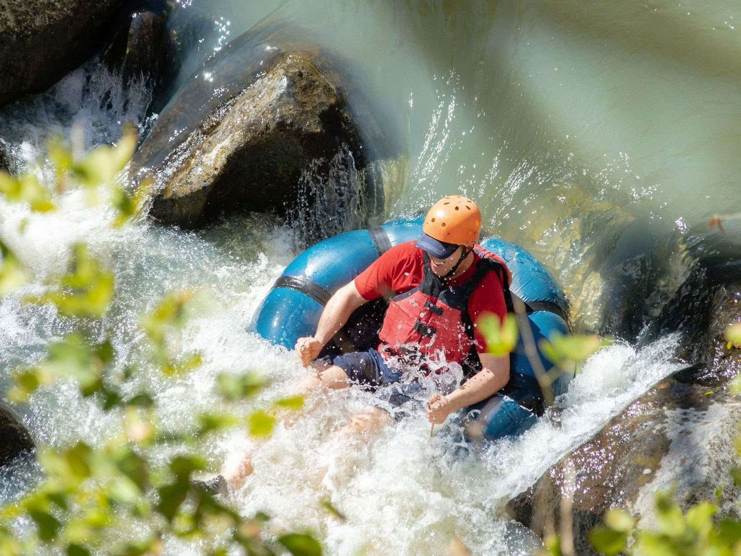 Tubing auf dem Fluss