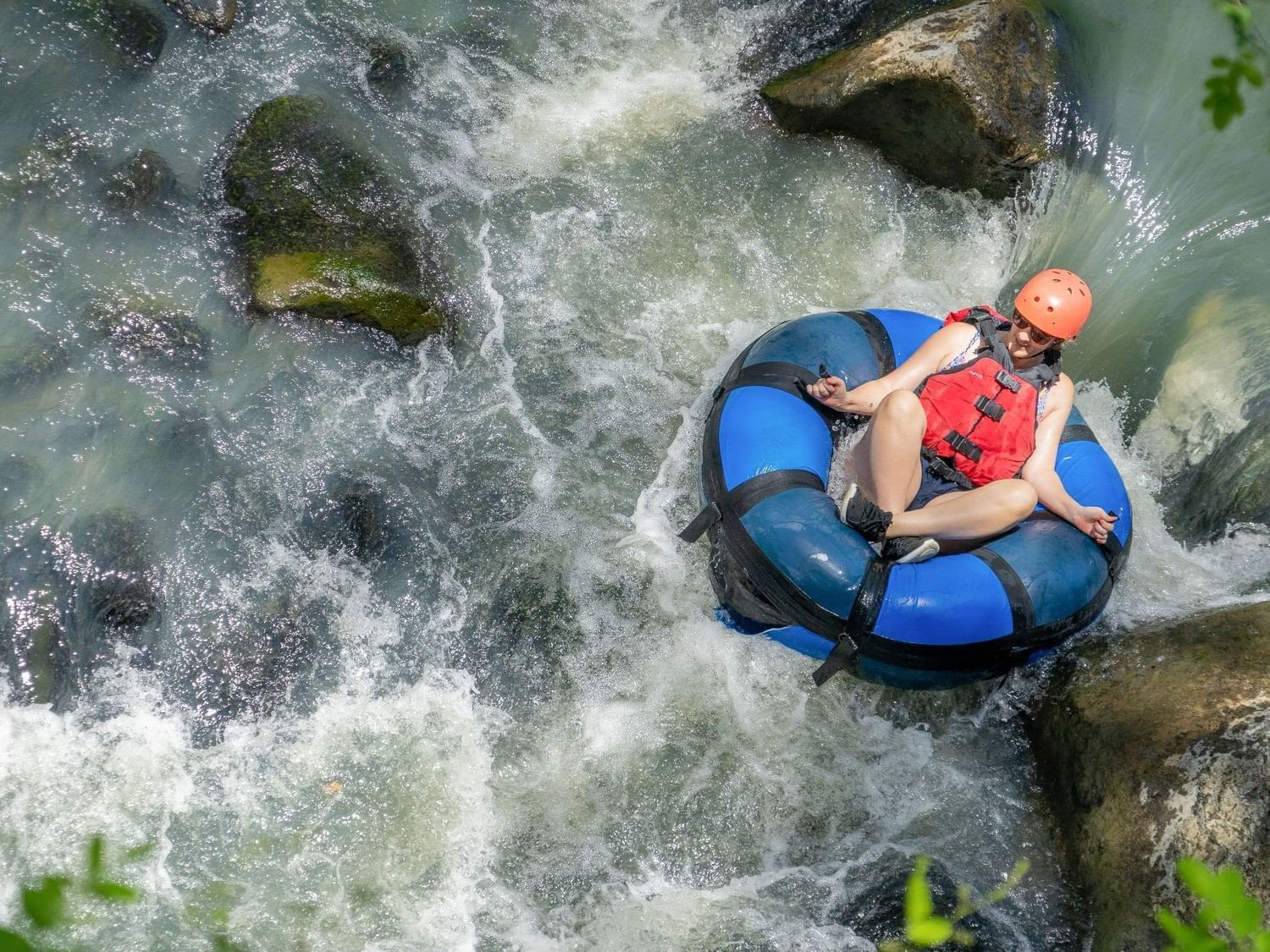 Tubing auf dem Fluss