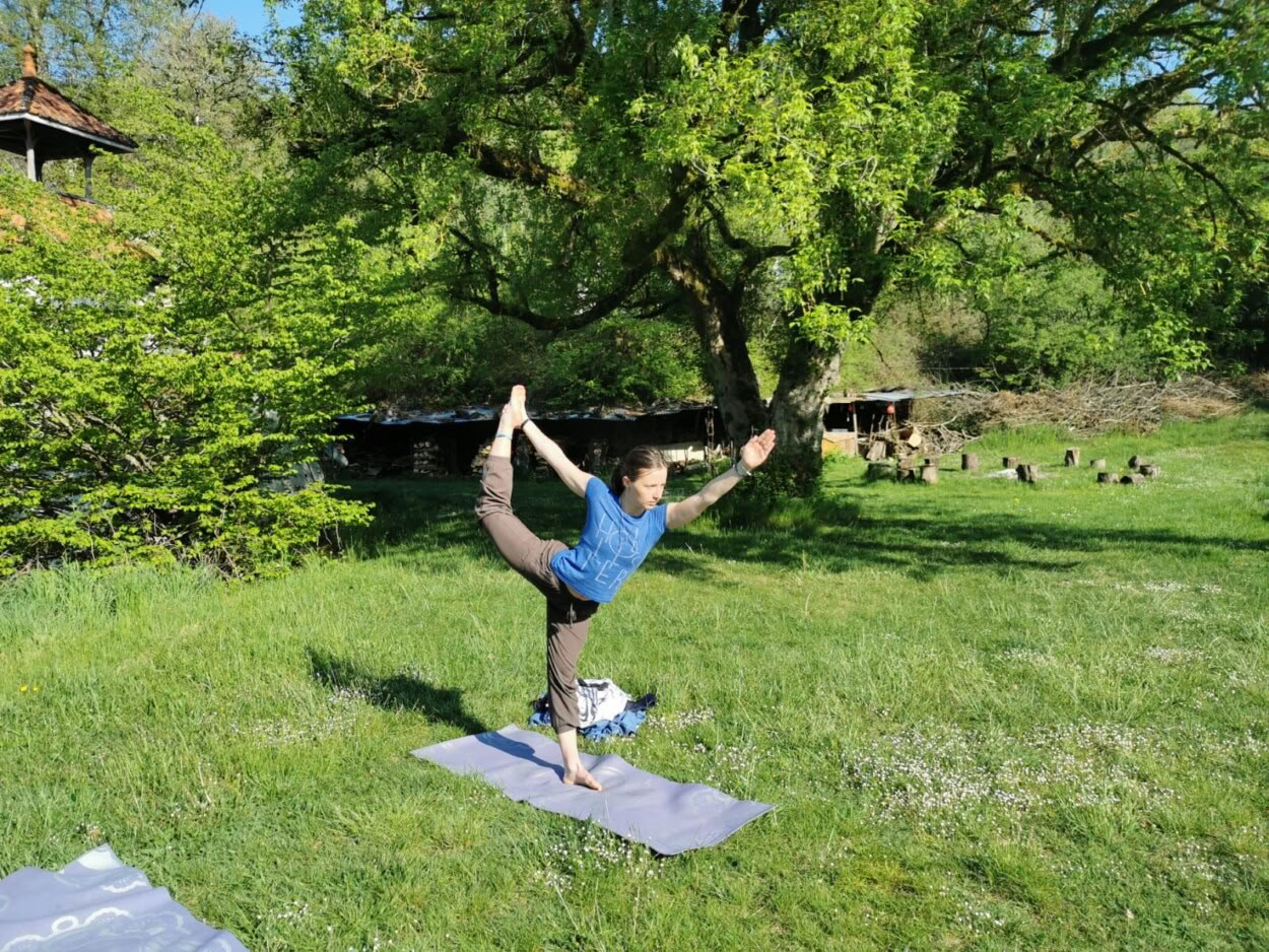 Yoga und Gehmeditation