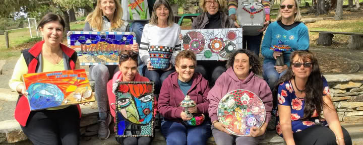 Mosaic Art Retreat mit Passiflora Mosaics (September) — Camp Ocean Pines