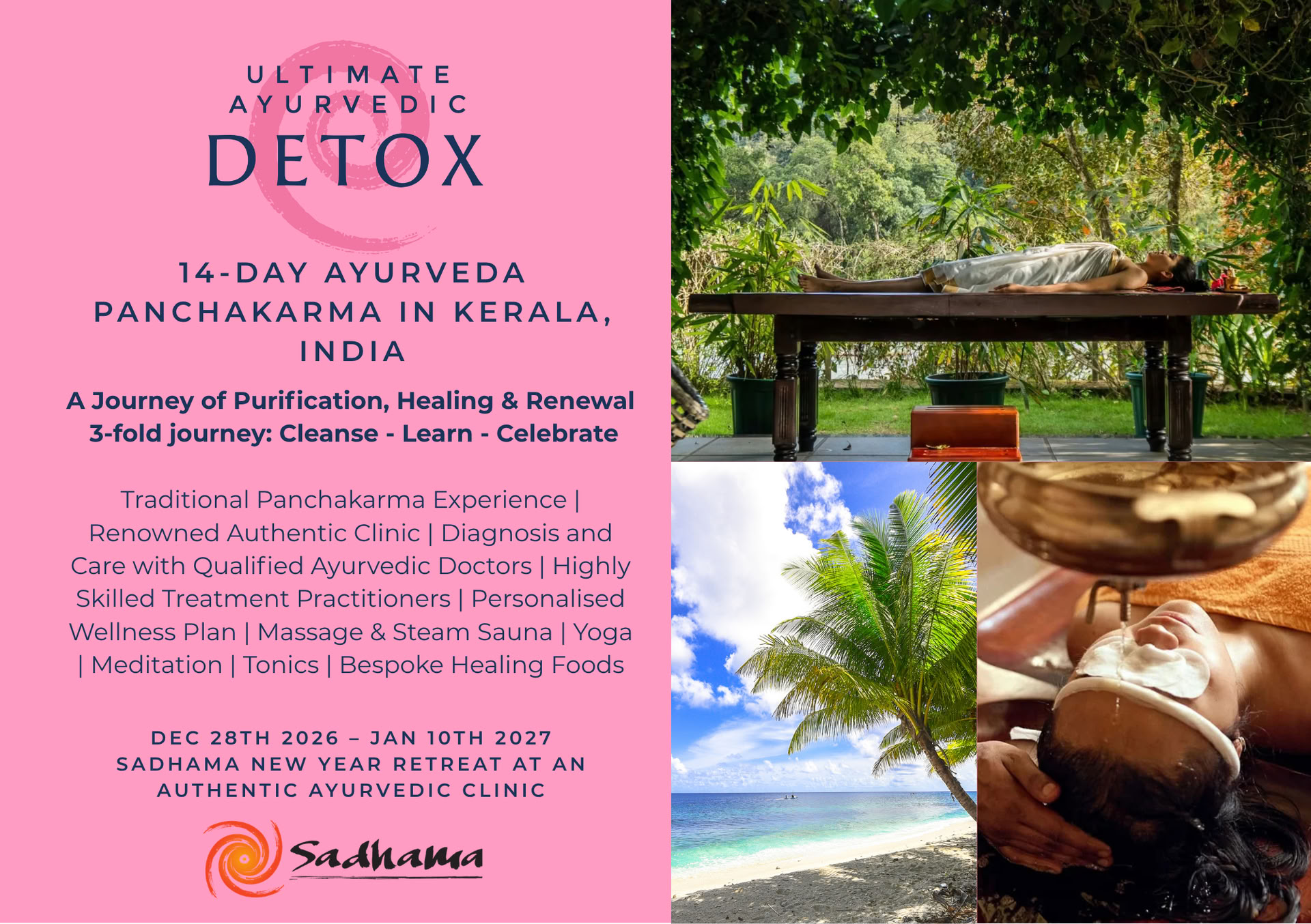 Ultimative ayurvedische Entgiftung in Kerala, Indien