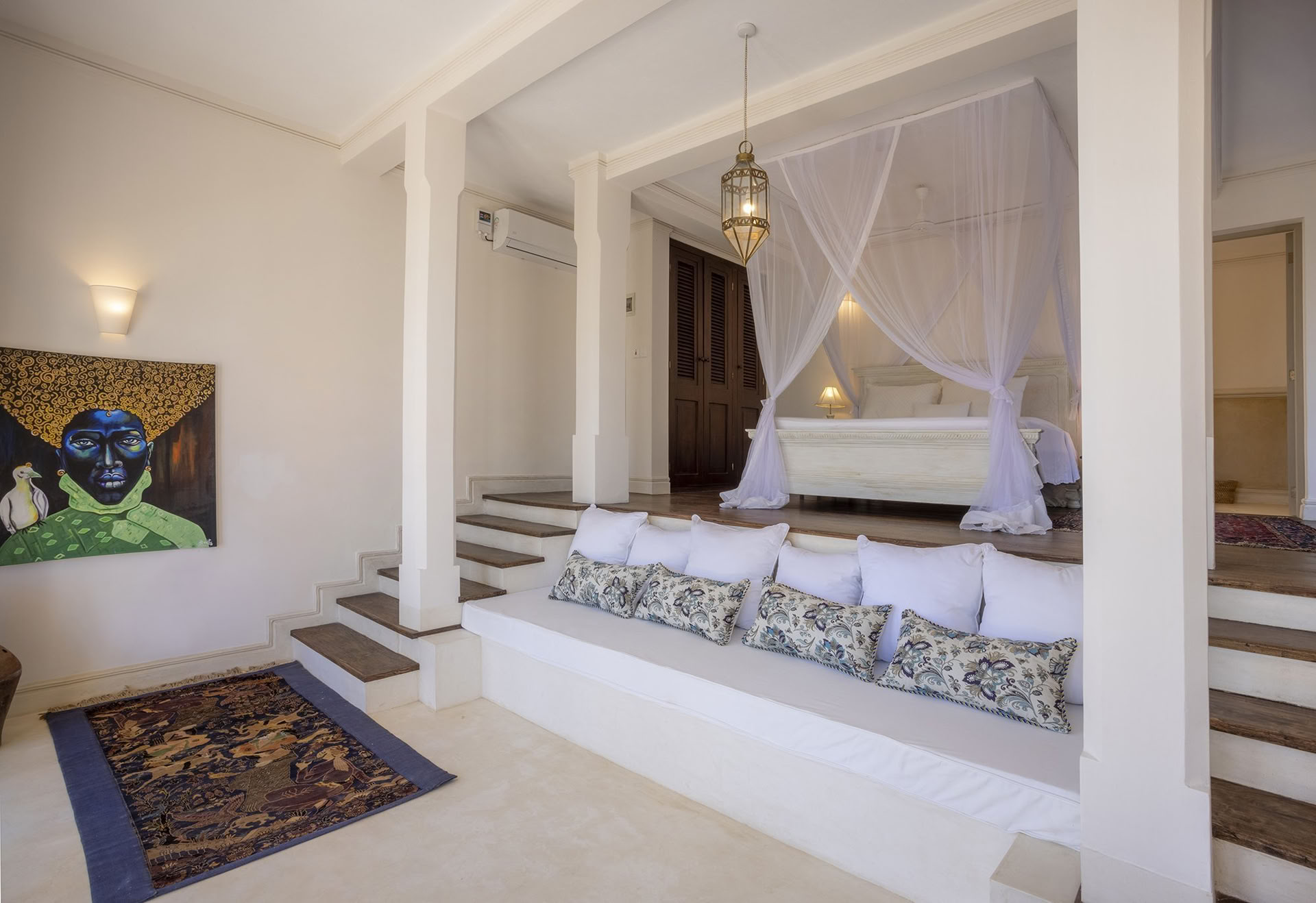 Kenianische Yoga- und Safari-Retreat-Räume