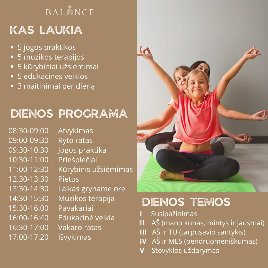 Yoga- und Musiktherapie-Tagercamp für Kinder – 07.31 - 08.04 (Kotryna und Laura)
