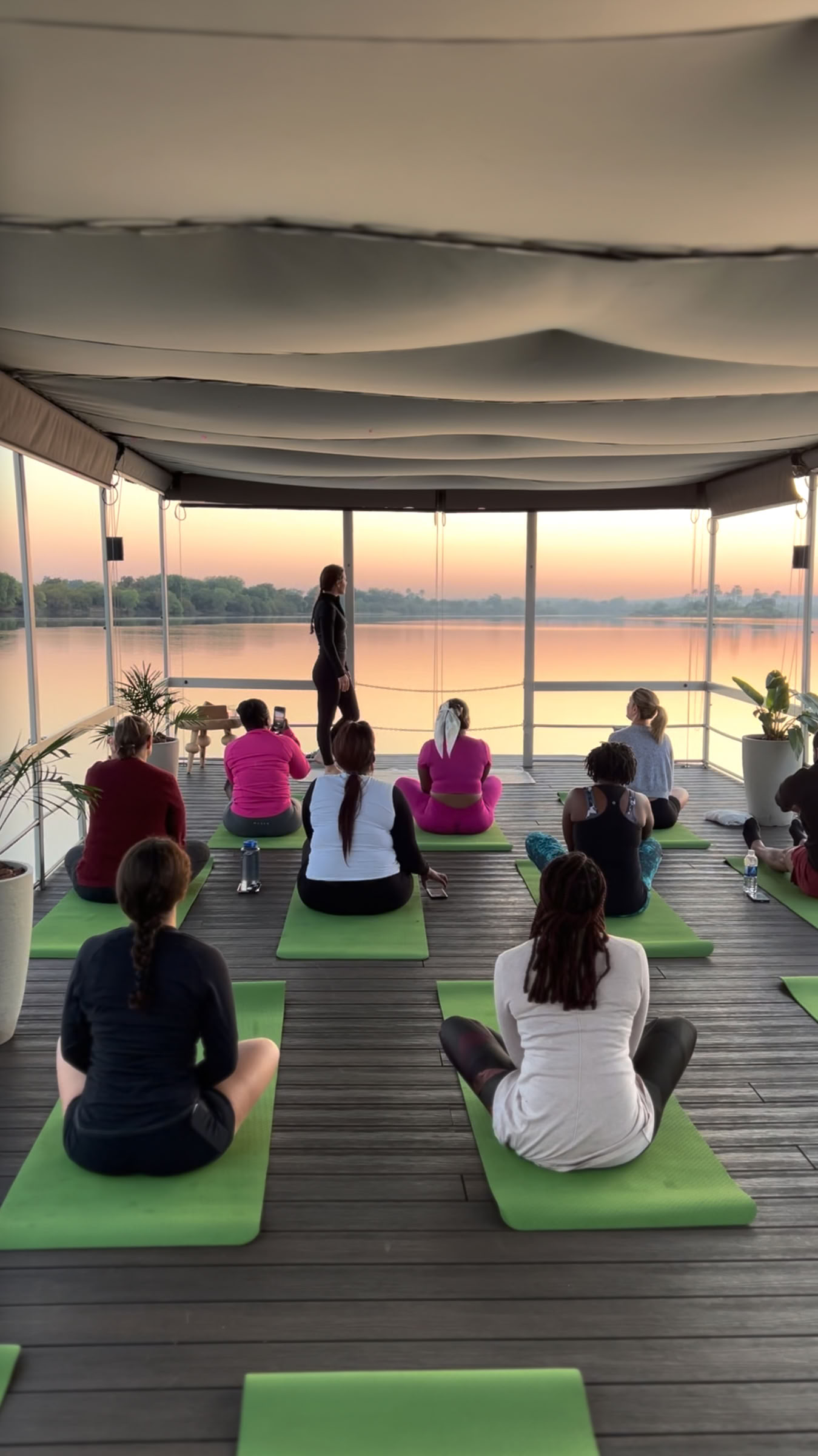 Yoga am Zambezi