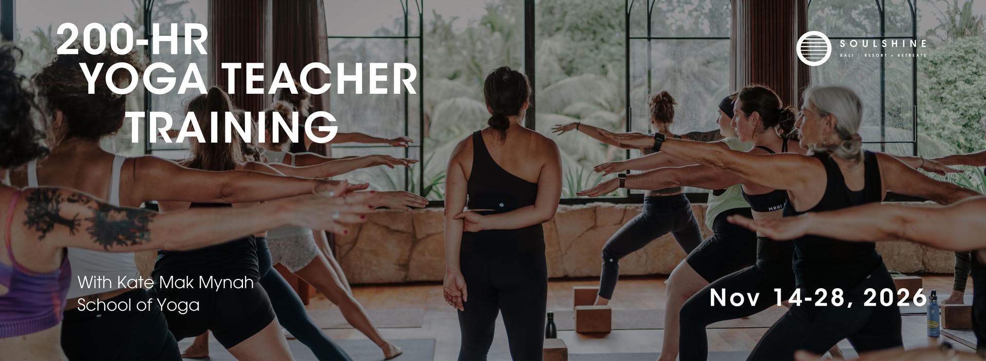 200-Stunden Soulshine Signature Yogalehrer-Ausbildung | BALI, INDONESIEN