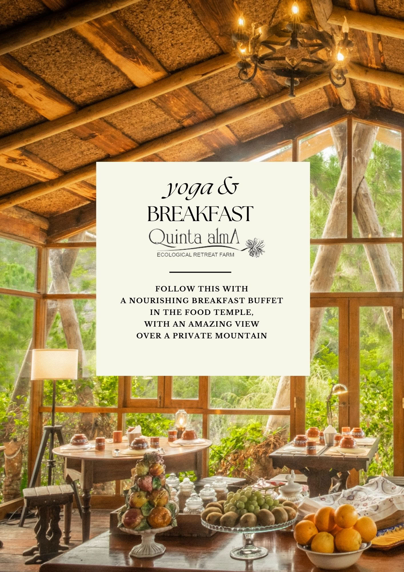Yoga am See und Frühstücksbuffet-Erlebnis in Quinta Alma