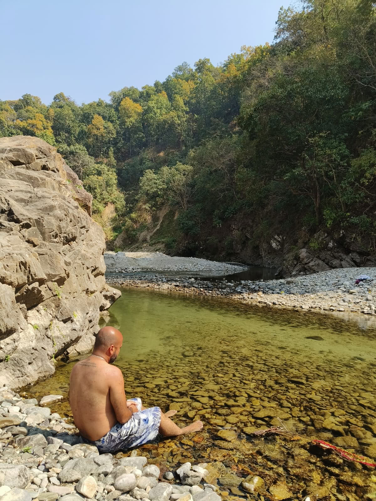 Fluss-Retreat