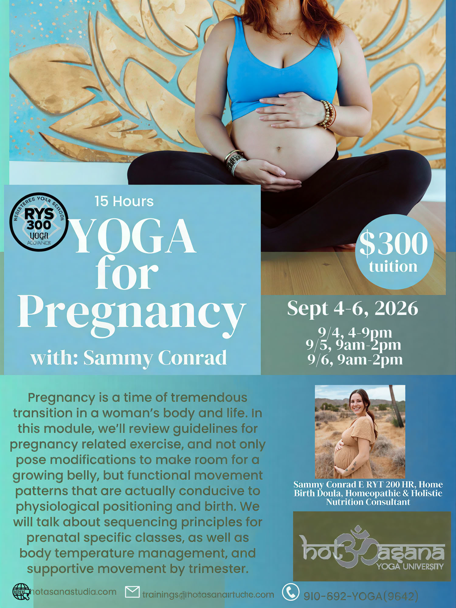 15 Stunden | Hot-Yoga-Lehrerausbildung | Southern Pines