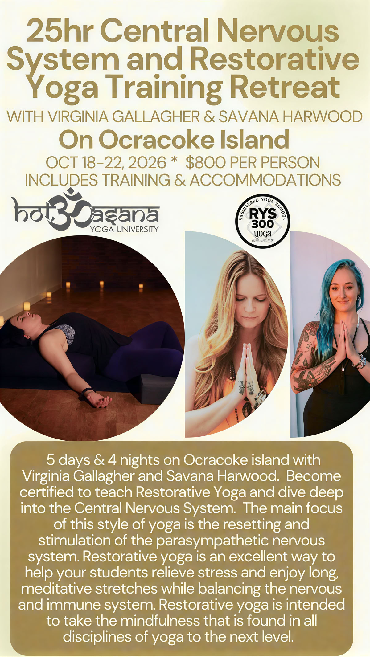 15 Stunden | Hot-Yoga-Lehrerausbildung | Southern Pines