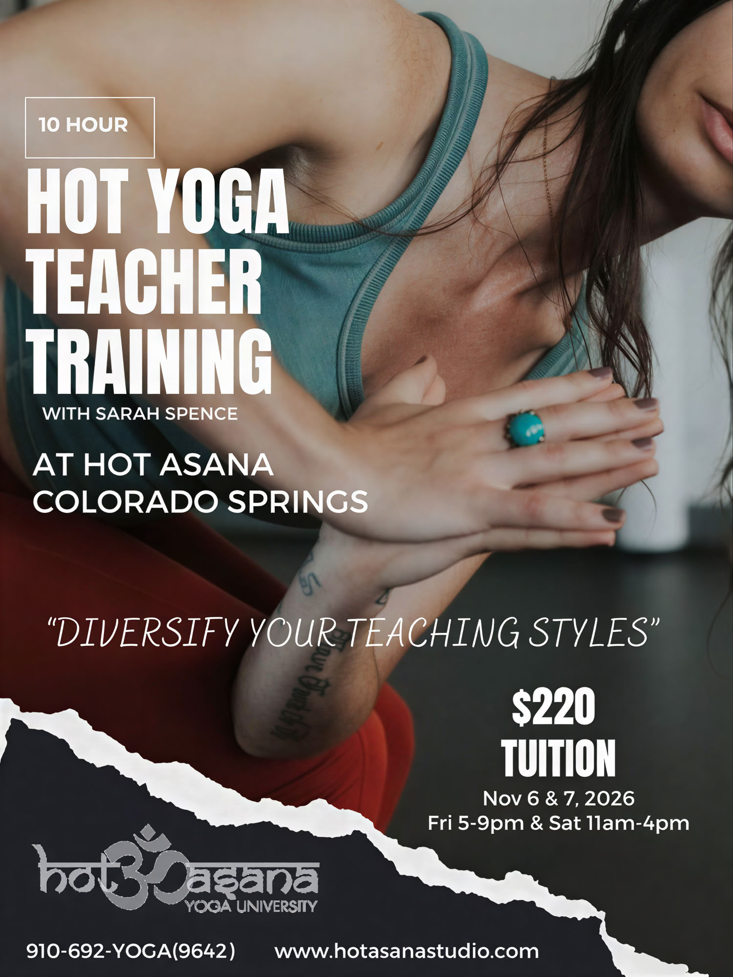 15 Stunden | Hot-Yoga-Lehrerausbildung | Southern Pines