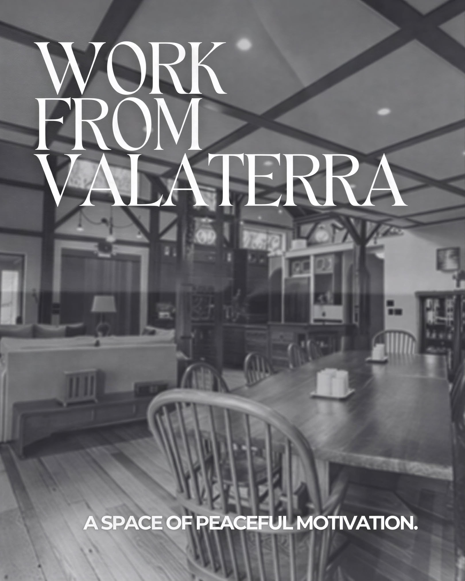 Arbeiten von Valaterra aus — Valaterra - Retreat Venue