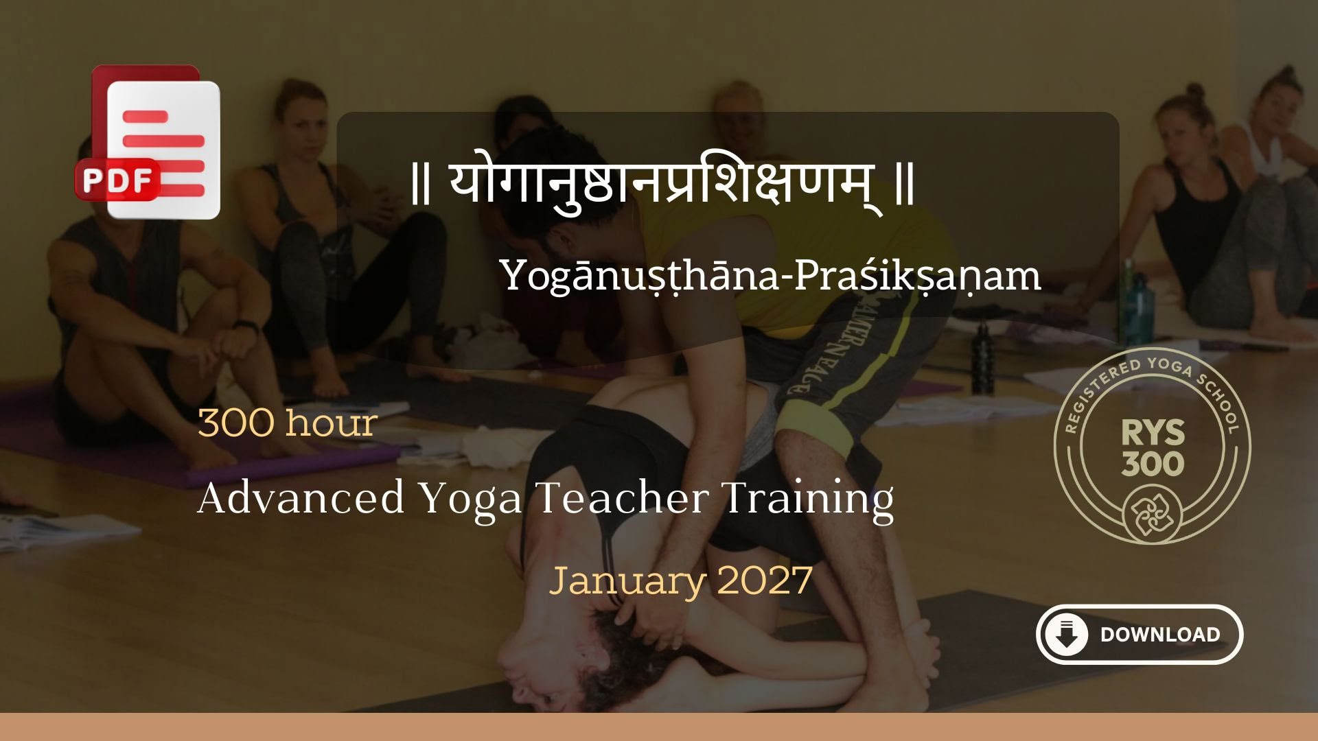 300-Stunden-Fortgeschrittenen-Yogalehrerausbildung - Januar 2027