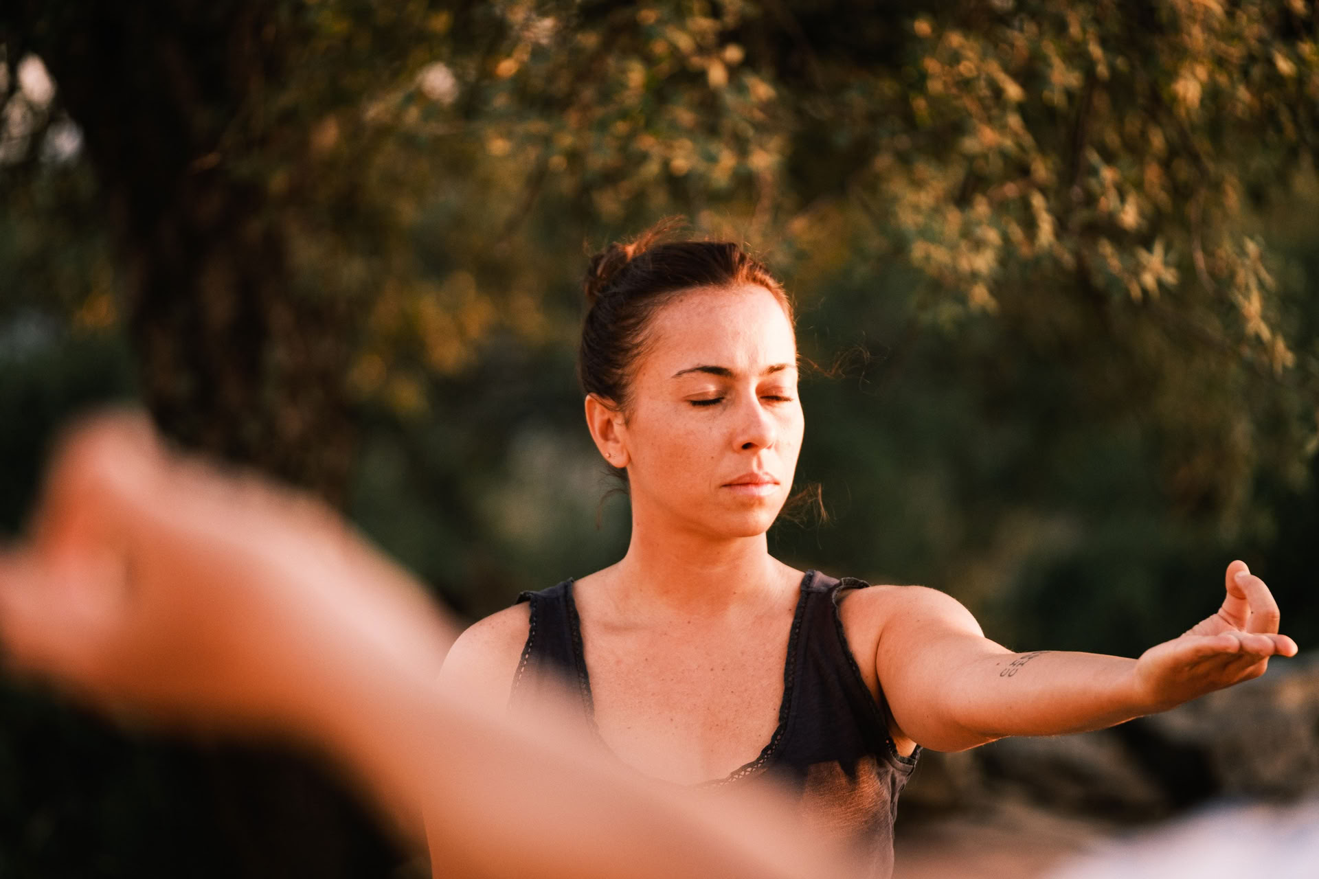 Yoga-Tag in der Natur