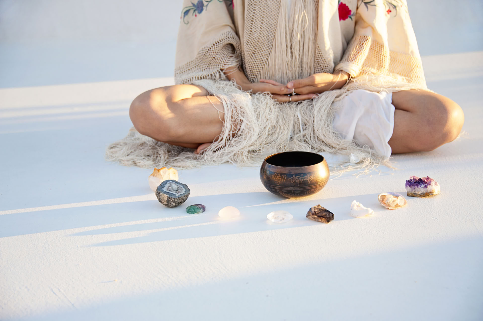 Meditation mit Kristallen