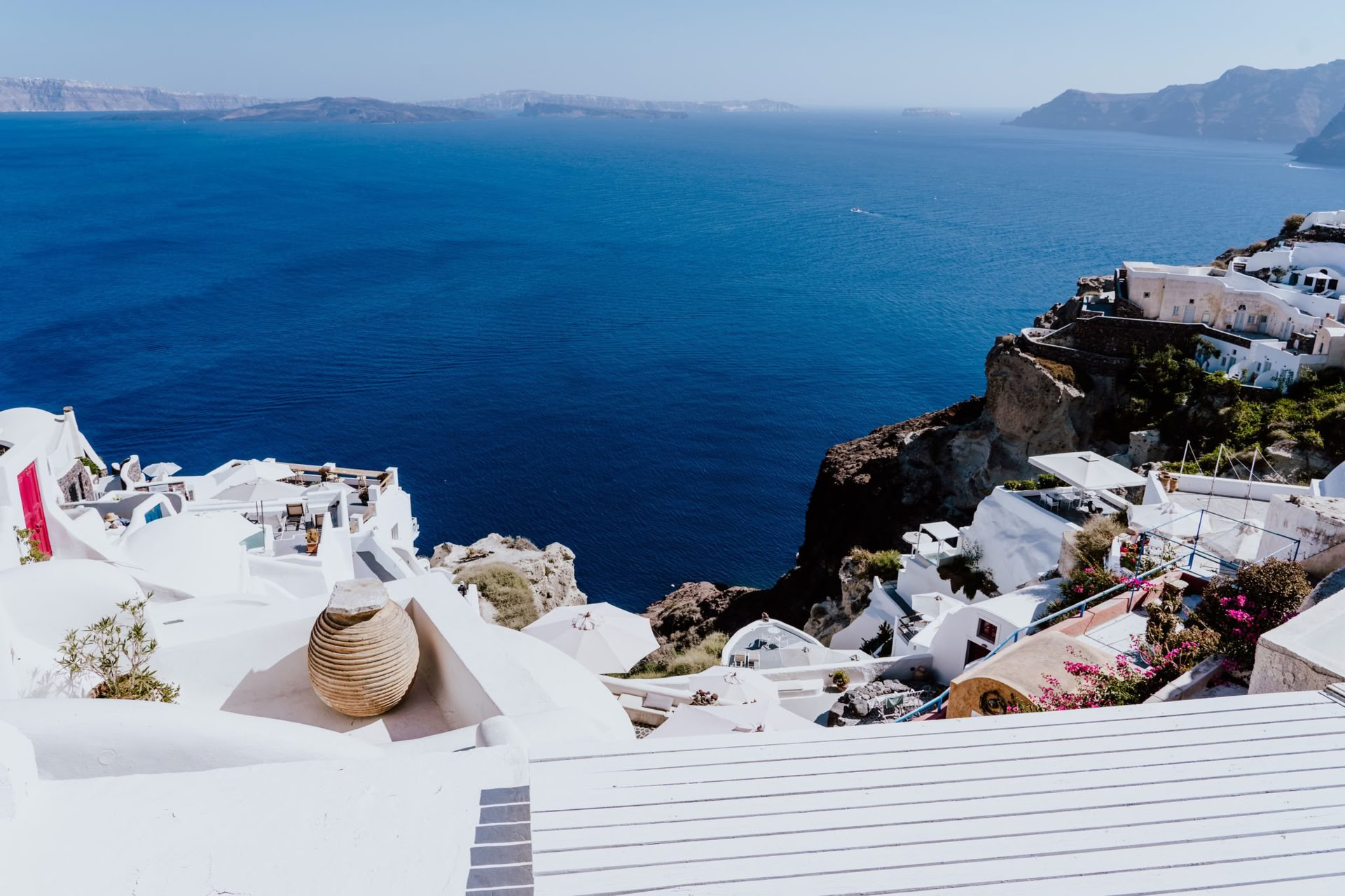 Yoga-Urlaub auf Santorin