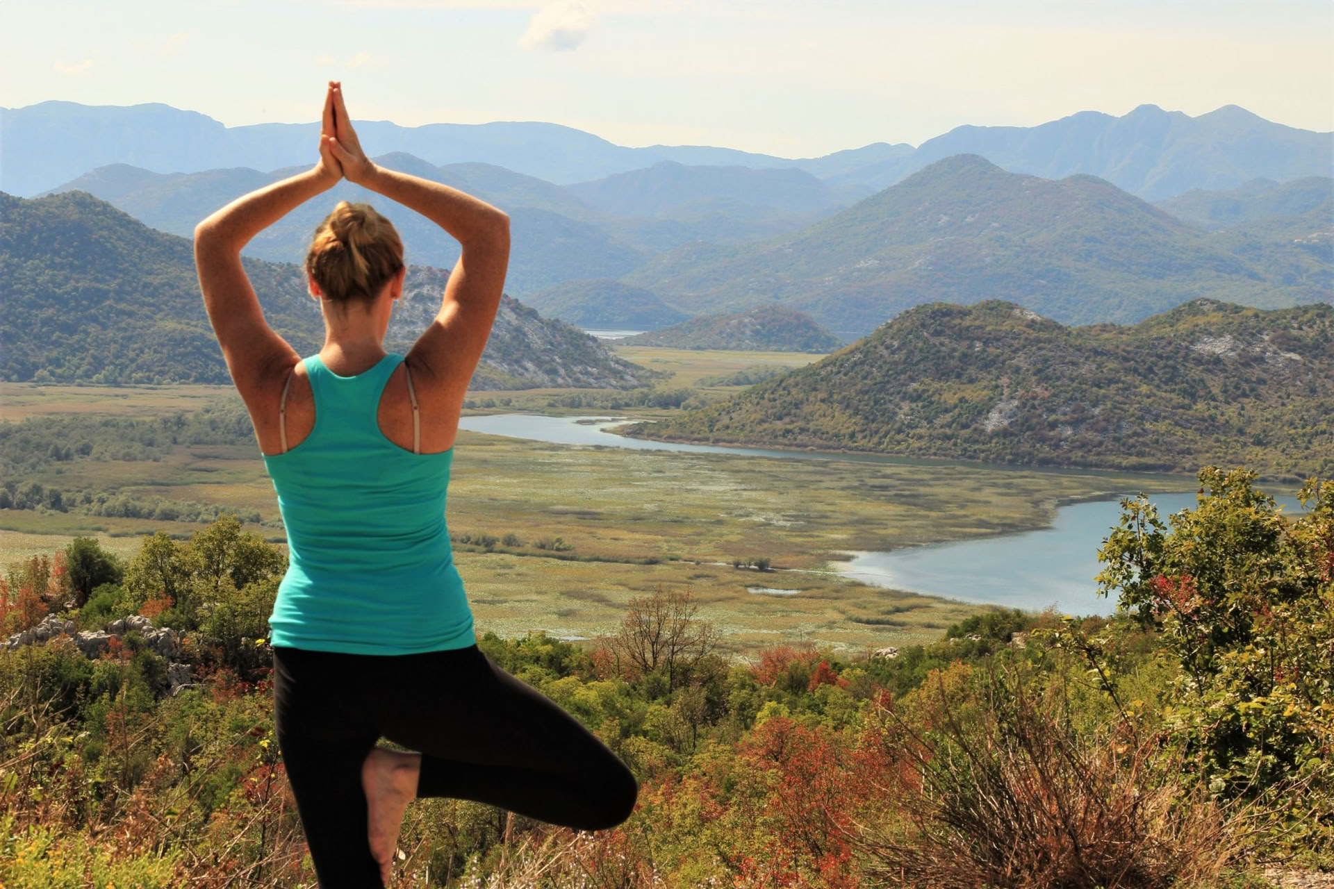 7-tägiger Yoga-Urlaub mit Atemarbeit in der Natur am Skutarisee, Montenegro