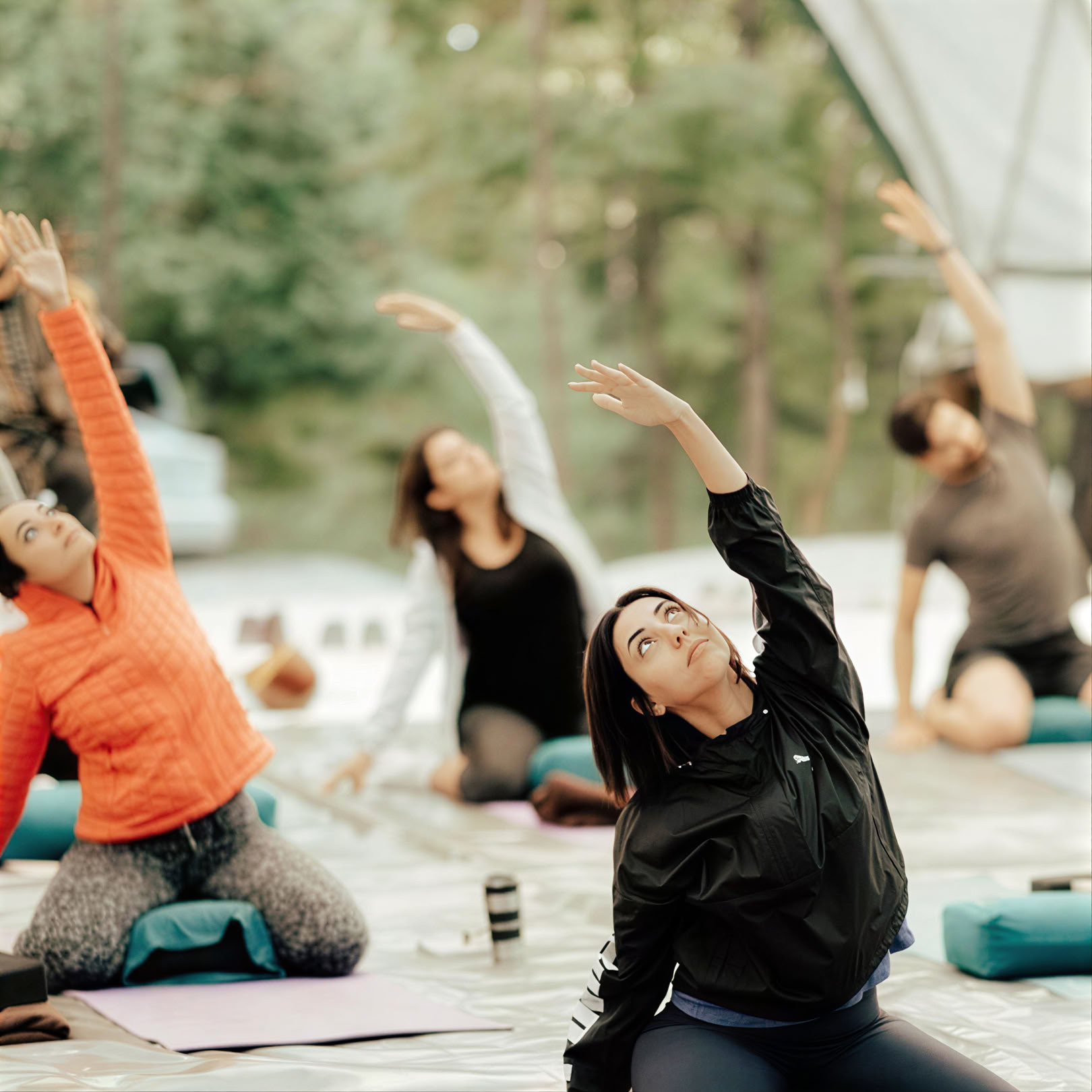 Begleitetes Yoga in der Natur