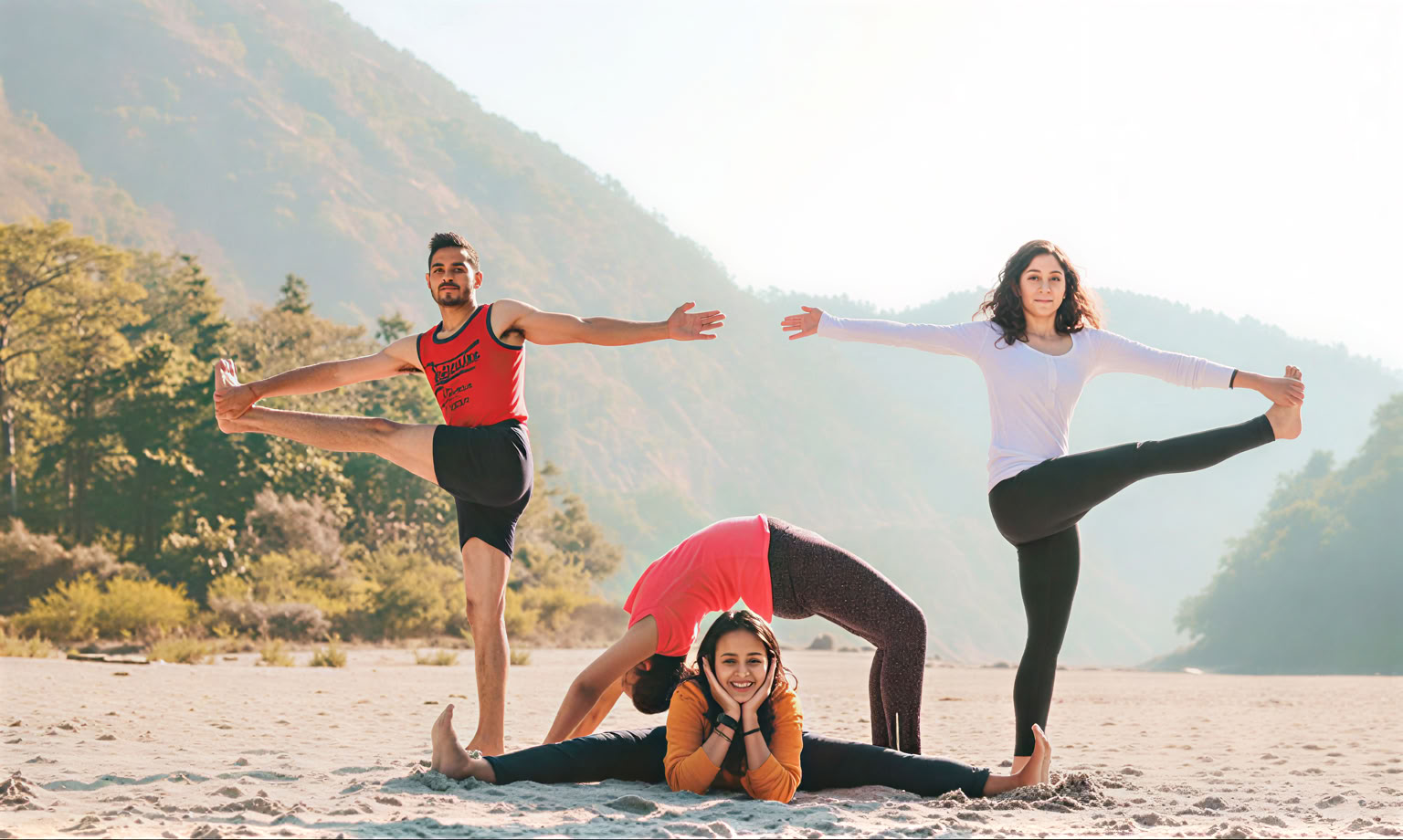 Aerial-Yoga-Lehrerausbildung in Rishikesh, Indien
