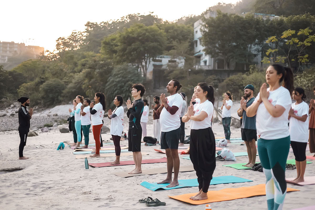 Aerial-Yoga-Lehrerausbildung in Rishikesh, Indien