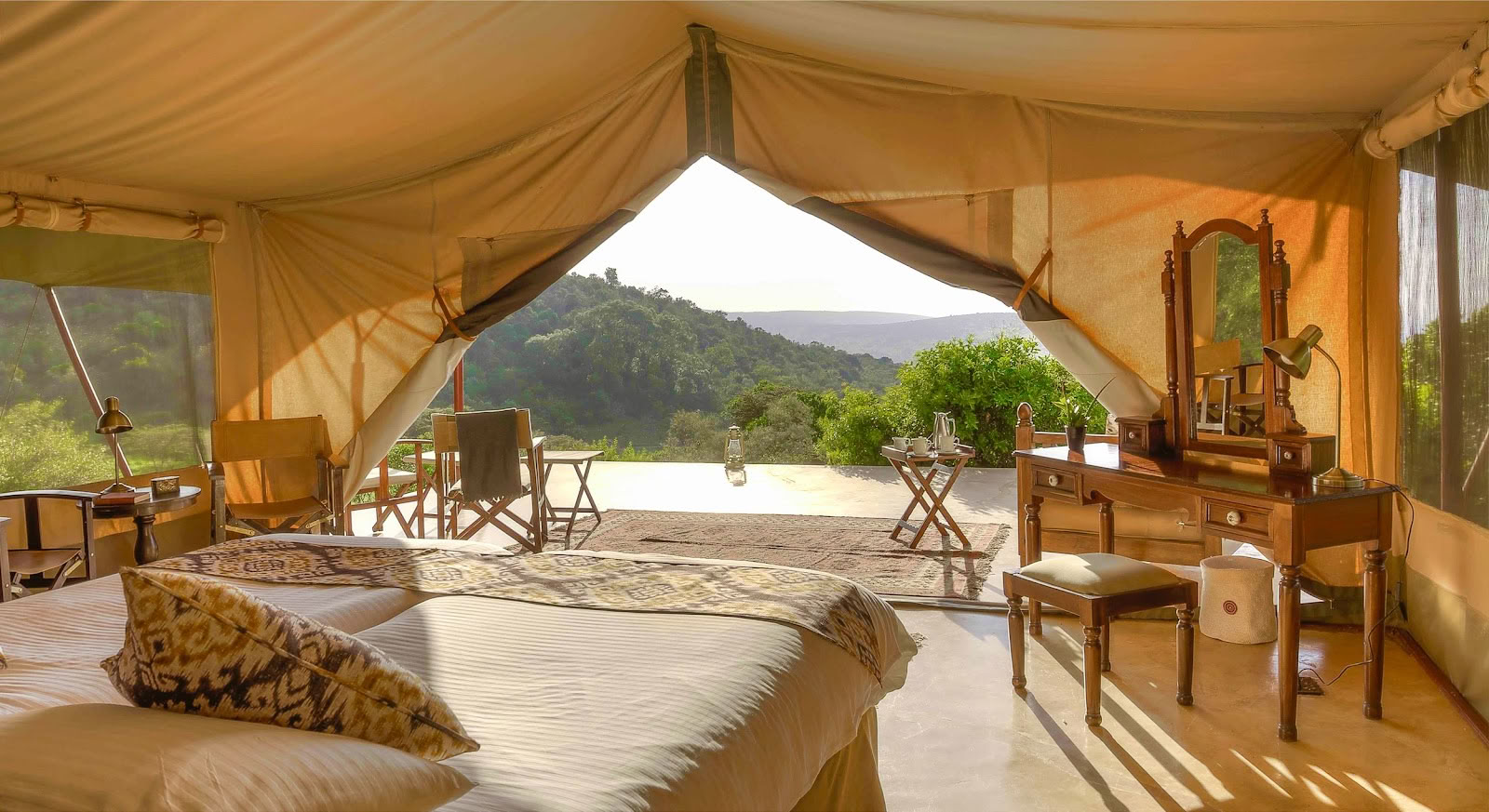 Safari und Yoga