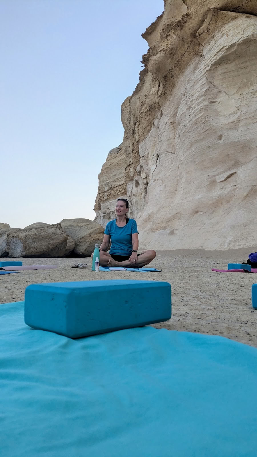 Gelber Felsen Yoga Gozo