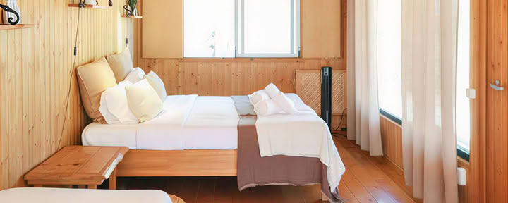 Natur-Bungalow, Zweibettzimmer